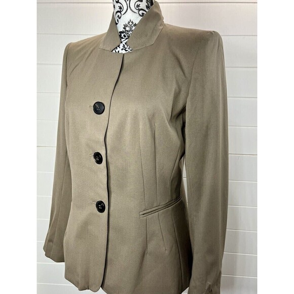 LAFAYETTE 148 New York Blazer Nougt Womens 8P Virgin Wool Blend Office Siren - Picture 1 of 13